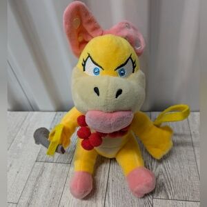 super Mario Bros Kupa Charming Yellow and Pink Stuffed Animal Toy